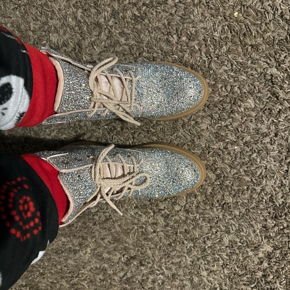 Betsey Johnson “Hudson” style rhinestone encrusted boots-stunning!! - Picture 2 of 3